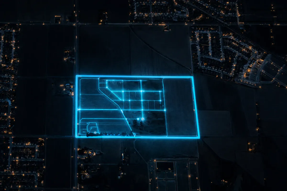 Ledgestone Plaza aerial view